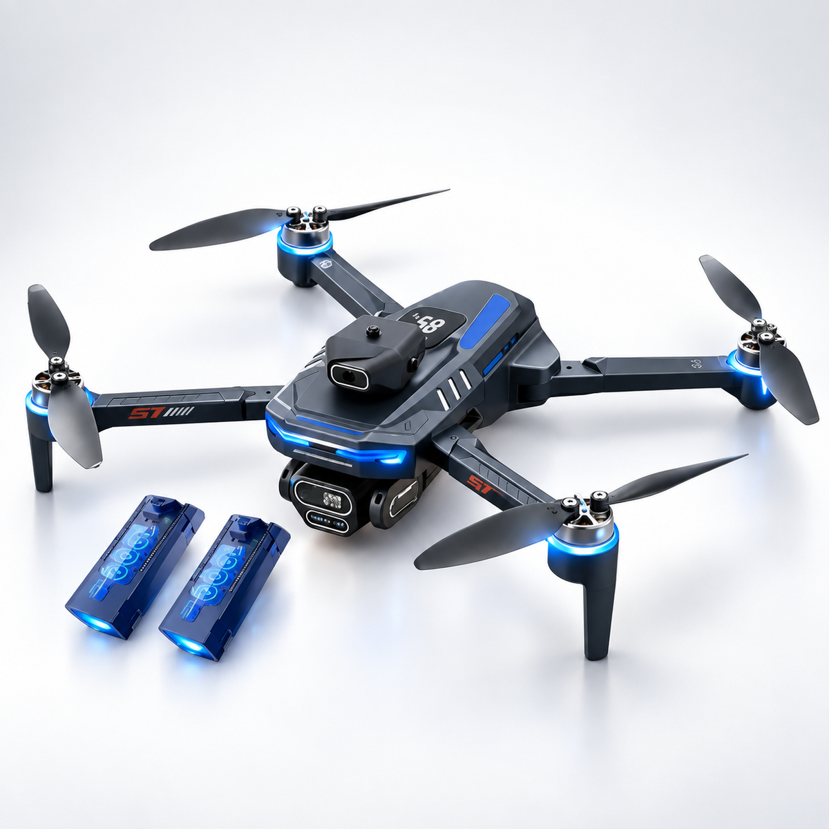 Drone GT8 4K com Tela no Controle, 2 Baterias e Bolsa de Transporte — Volar