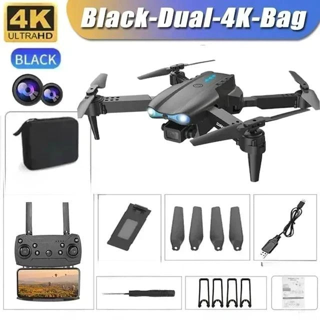 Drone E99 Dobrável 4K com Câmera Dupla para Iniciantes — Primeiro Voo Volar