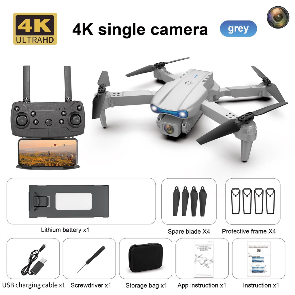 Drone E99 Dobrável 4K com Câmera Dupla para Iniciantes — Primeiro Voo Volar