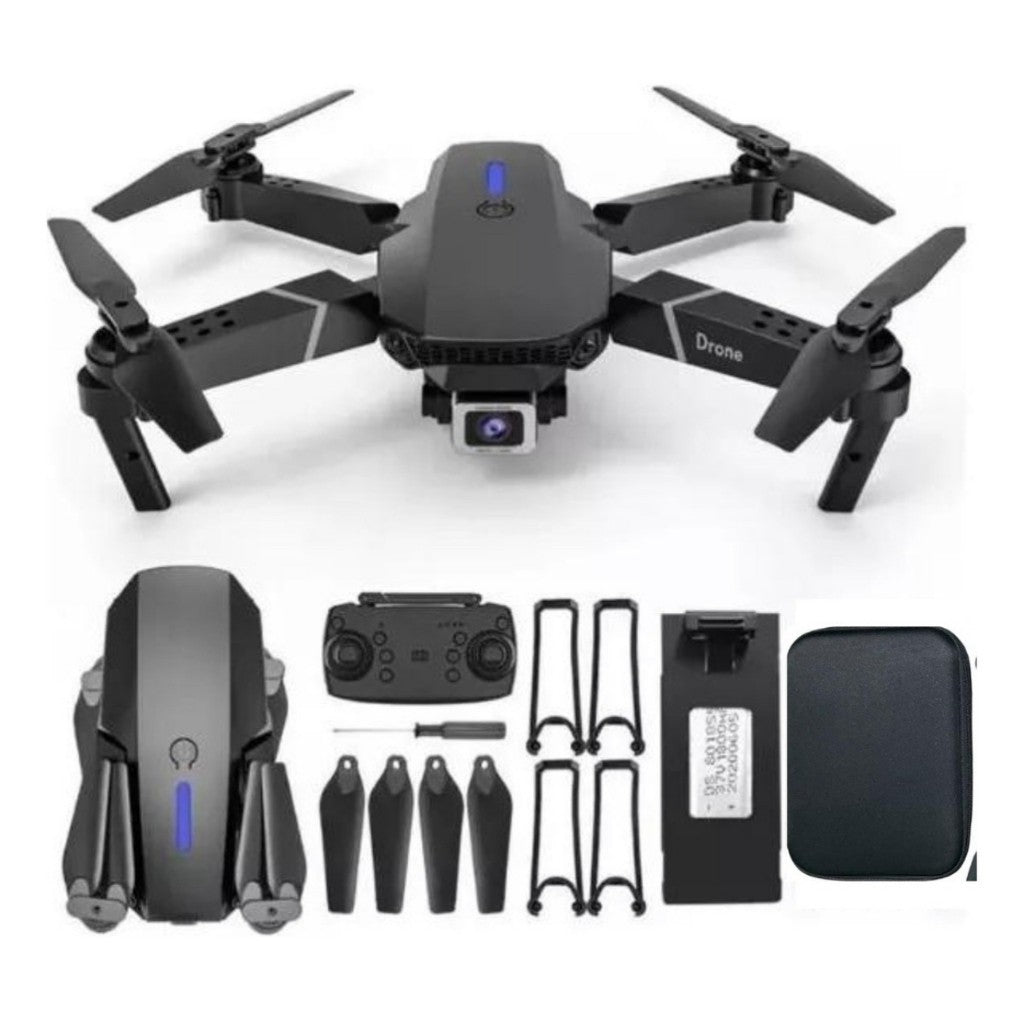 Drone E99 Dobrável 4K com Câmera Dupla para Iniciantes — Primeiro Voo Volar
