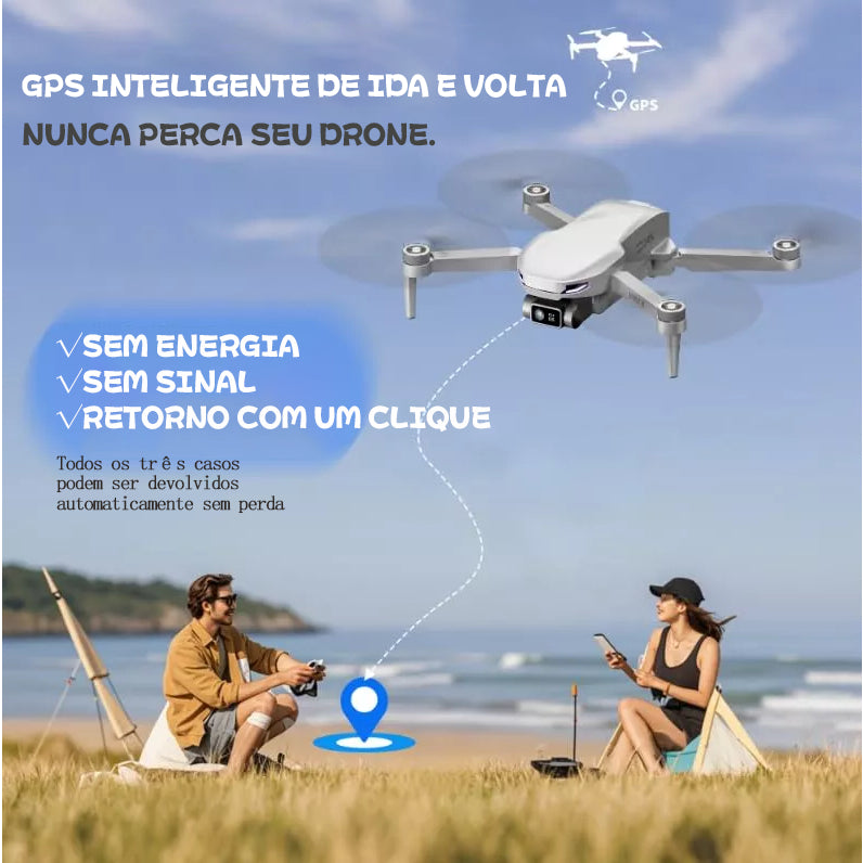 Drone LSRC S6S GPS 4K Wi‑Fi com Até 25 Minutos de Voo — Próximo Nível Volar