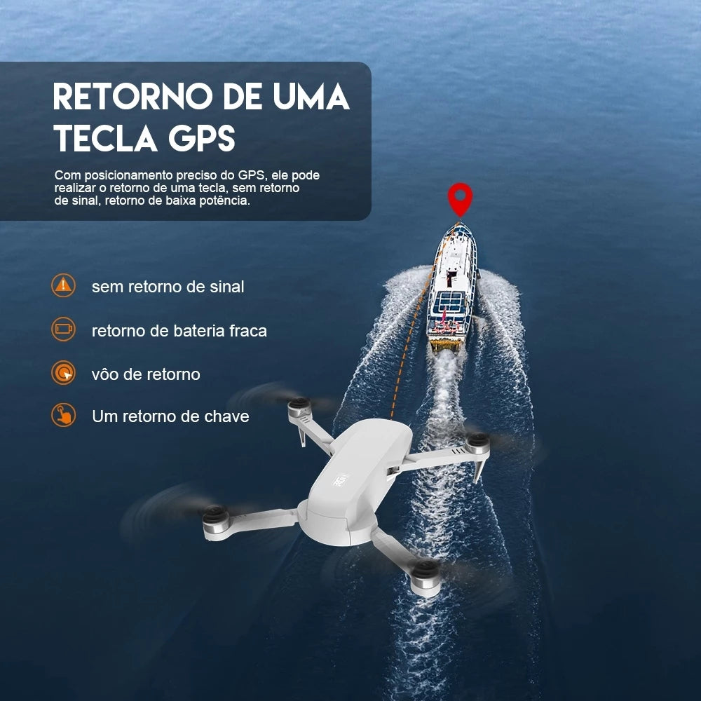 Drone LSRC S6S GPS 4K Wi‑Fi com Até 25 Minutos de Voo — Próximo Nível Volar