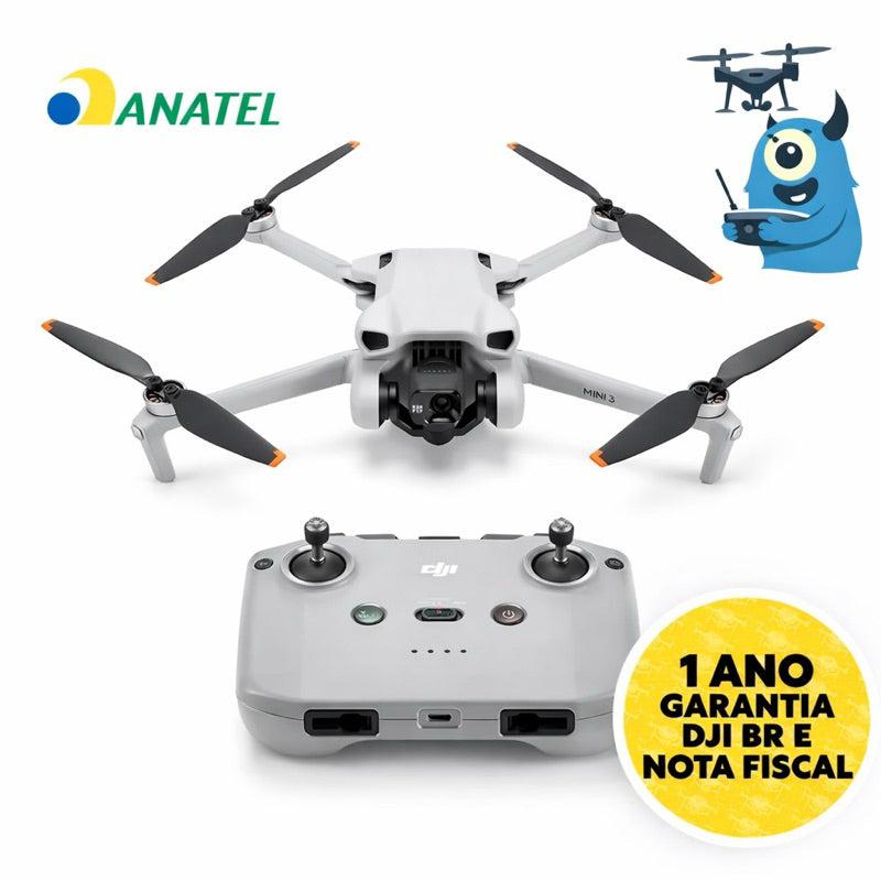 Drone DJI Mini 3 Standard Homologado Anatel para Foto e Vídeo Aéreo — Volar
