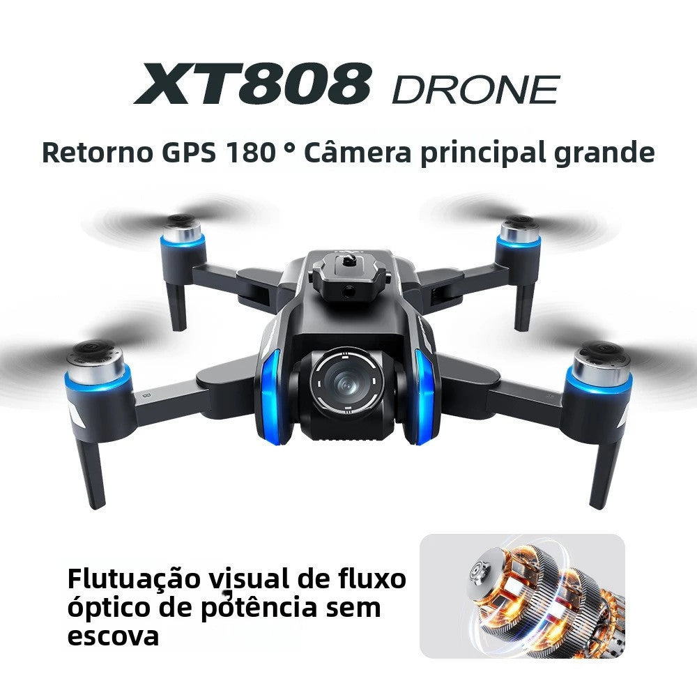 Drone XT808 GPS com Tela no Controle e Motor Brushless — Próximo Nível Volar