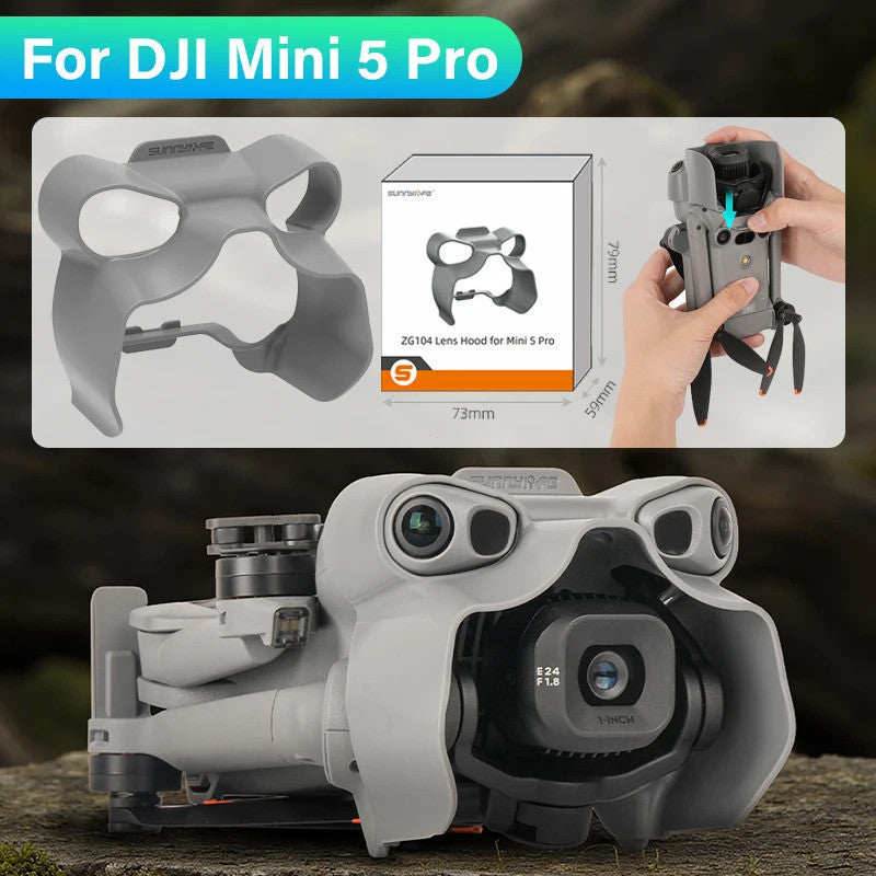 Para-Sol e Protetor de Lente do Gimbal para DJI Mini 5 Pro — Volar