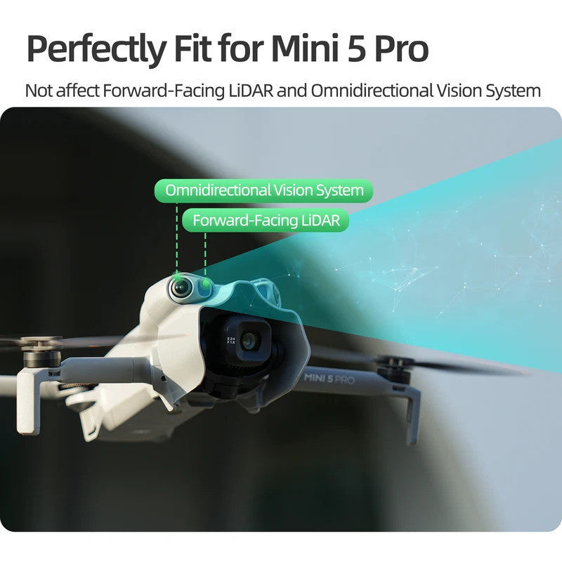 Para-Sol e Protetor de Lente do Gimbal para DJI Mini 5 Pro — Volar