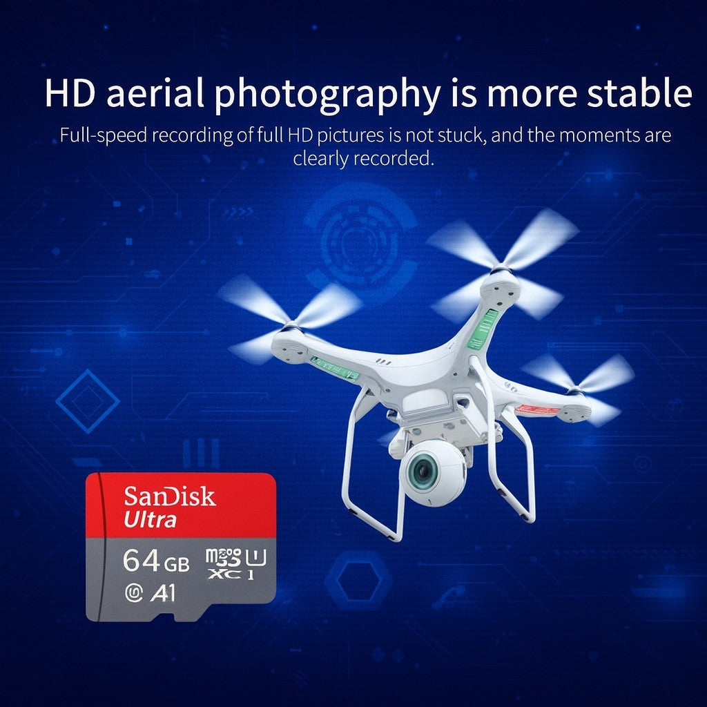 Cartão SanDisk MicroSD Ultra 128GB Classe 10 UHS‑I com Adaptador — Volar