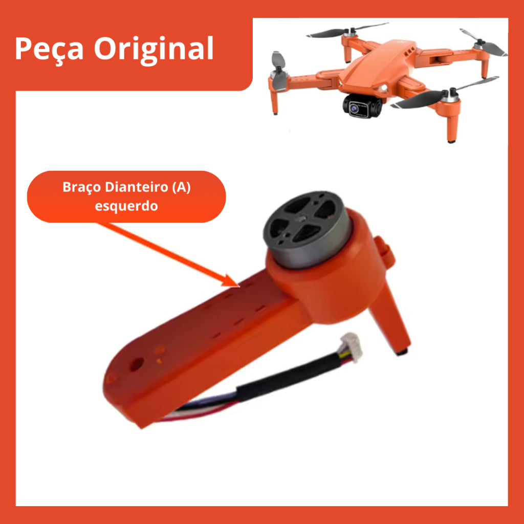 Braço Motor Dianteiro Esquerdo Original para L900 Pro SE e L900 Max — Volar