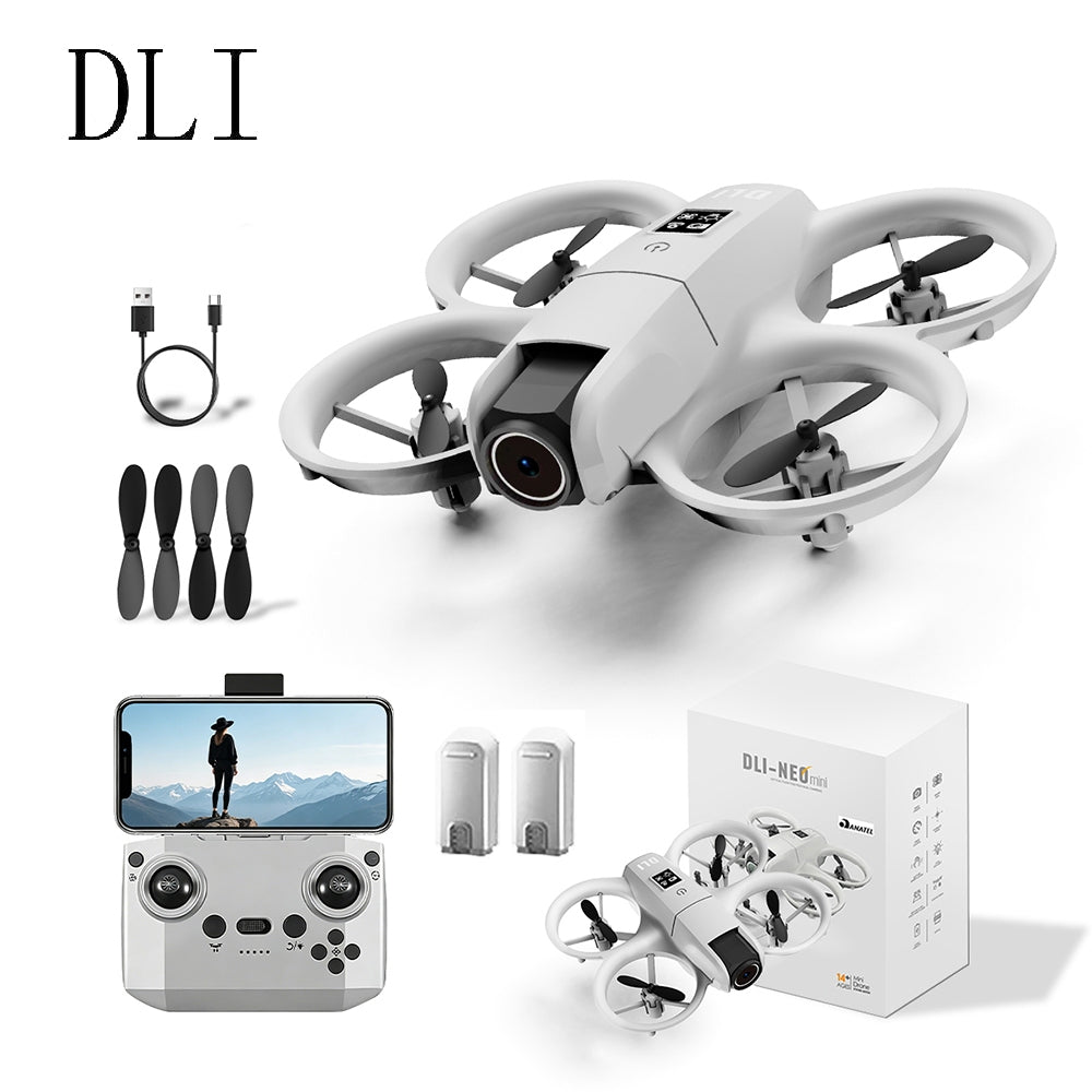 Mini Drone Neo 4K FPV com Fluxo Óptico, Câmera Dupla e 2 Baterias — Volar