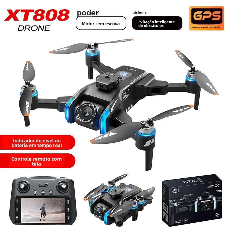 Drone XT808 GPS com Tela no Controle e Motor Brushless — Próximo Nível Volar