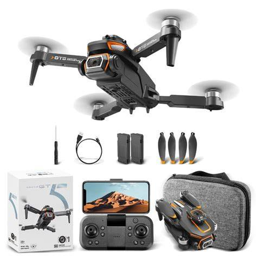 Drone GT5 Dual Cam HD Brushless com 2 Baterias para Voo Recreativo — Volar
