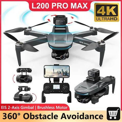 Drone L200 Plus Max GPS 4K com Gimbal para Captação Aérea — Próximo Nível Volar